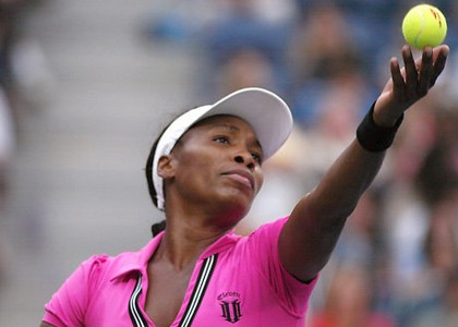 Venus Williams. Foto facebook.it -