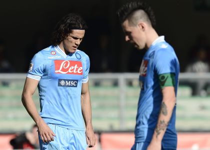 Edinson Cavani e Marek Hamsik. Foto www.imagephotoagency.it -