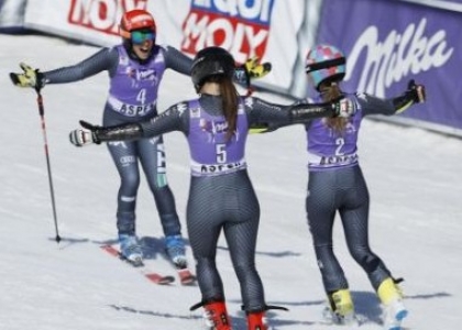 Trionfo azzurro ad Aspen: il podio parla interamente italiano - Foto Twitter
