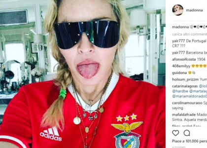 Madonna con la maglia del Benfica - Foto Instagram