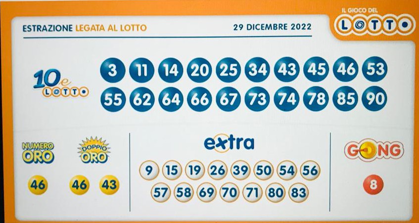 10eLotto -  Giovedi 29  Dicembre 2022