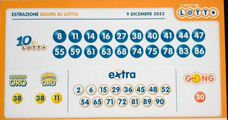 10eLotto -  Estrazione Venerdi 9 Dicembre 2022