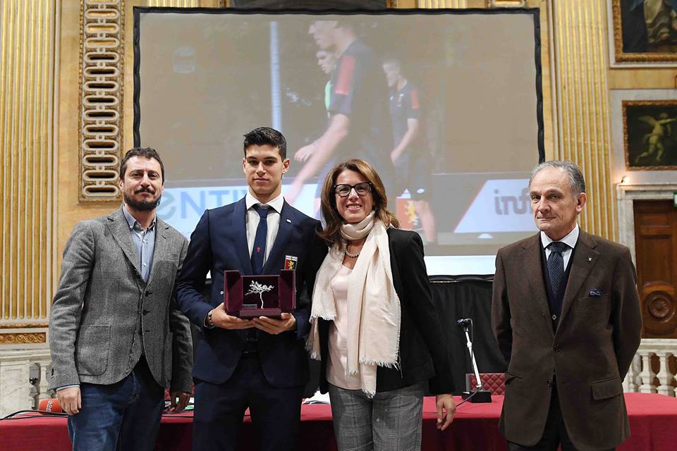 Pellegri premiato dalla Regione Liguria