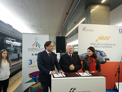 Universiadi Napoli 2019, Trenitalia vettore ufficiale della manifestazione