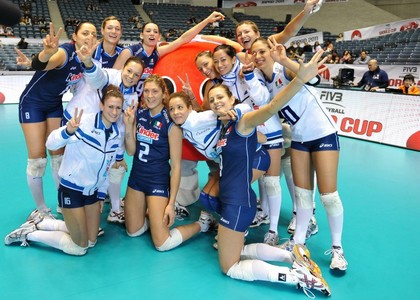 Le donne dell'Italvolley nello show di Fiorello