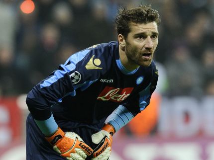 De Sanctis, reazione strana dopo gol. Video
