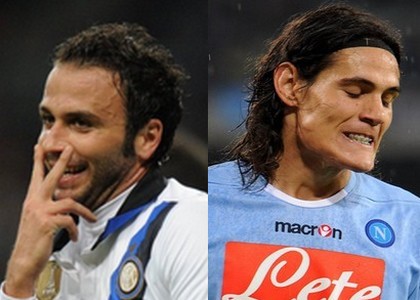 Inter-Napoli: Pazzini e Cavani ko