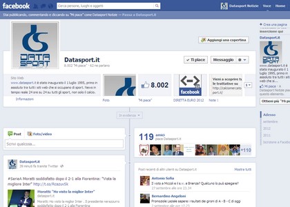 Datasport su Facebook sempre con te