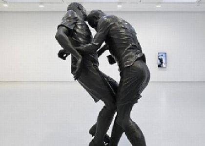 La testata di Zidane diventa arte
