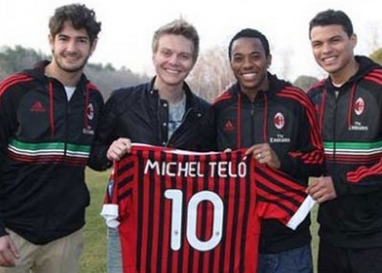Michel Telo ospite del Milan
