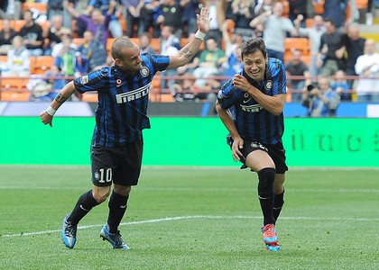 Serie A: Zarate lancia l'Inter, è aggancio Champions