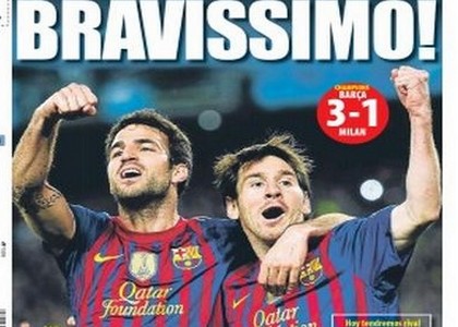 Barça-Milan, stampa spagnola: 