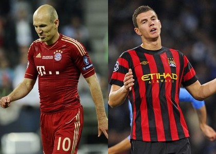 Dalla Germania: Bayern-City, scambio Robben-Dzeko