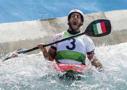 Londra 2012: Daniele Molmenti prima dell'oro. Video