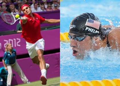 I campioni esaltano Federer e Phelps