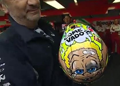 MotoGp, Rossi a Misano con un nuovo casco