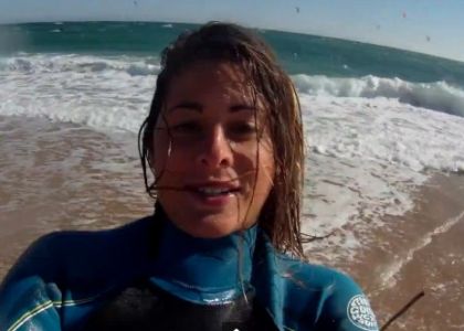 Gisela Pulido, regina del kitesurf. Video