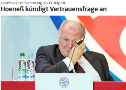 Bayern, fatturato record: e Hoeness si commuove