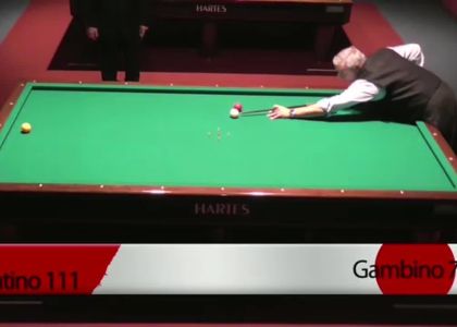 Biliardo, 8 dicembre 2013: la sfida Gambino-Tarantino. Video