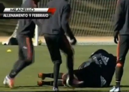 Milan: wrestling Niang-Balo. Video