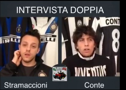 Le parodie degli Autogol: intervista doppia Stramaccioni-Conte. Video
