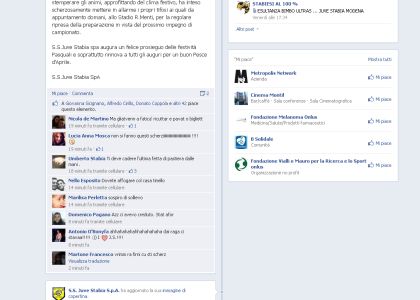Juve Stabia: la rabbia dei tifosi su Facebook