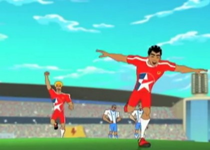 Napoli, Cavani diventa un cartone animato. Video