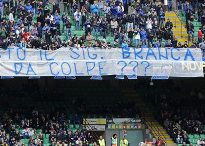 Inter, la Curva Nord contro Branca