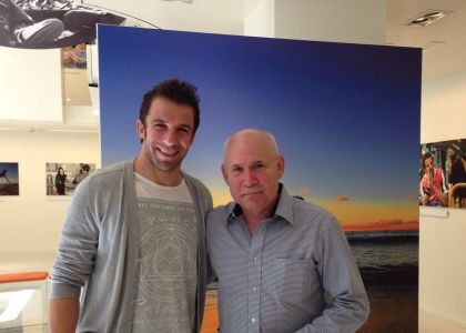 Del Piero, una foto con McCurry