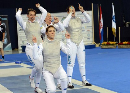 Scherma, Europei 2013: azzurri, il balletto pre gara. Video