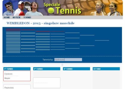 Che colpo Datasport: ecco il nuovo tabellone del tennis