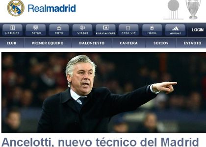 Real Madrid: ufficiale, Ancelotti nuovo tecnico