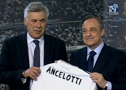 Real Madrid, ecco Ancelotti: 