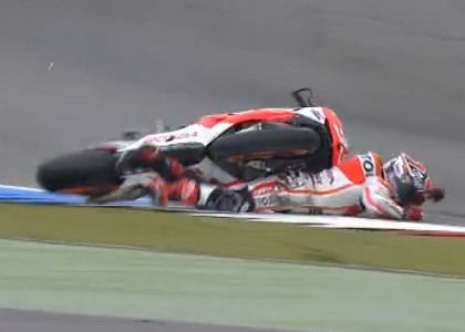 MotoGP, Olanda: Marquez, volo shock nelle terze libere