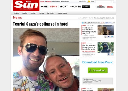 Gascoigne ricoverato, barcollava ubriaco