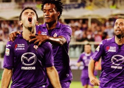 Serie A: la Fiorentina c'è, steso il Catania