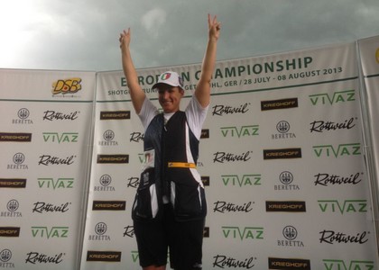 Tiro a volo, Europei: Cainero, due ori col pancione