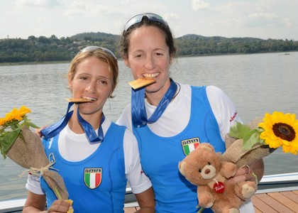 Mondiali canottaggio: Milani-Sancassiani d'oro