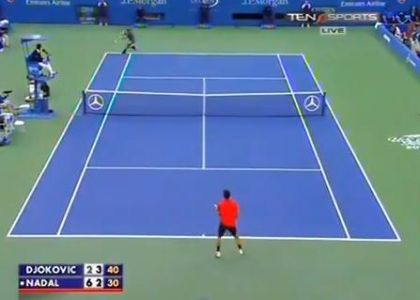 Us Open: Djokovic-Nadal, lo scambio del secolo. Video