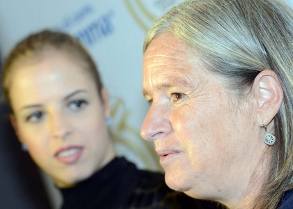 Sochi 2014: Carolina Kostner vista da mamma Patrizia. Foto