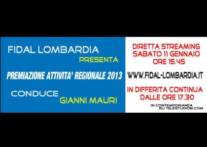 Fidal Lombardia, le Premiazioni Regionali 2013 in diretta. Video