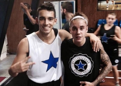 Basket: Justin Bieber si allena a Roma