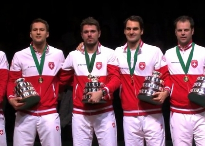 La Svizzera celebra la Davis: eroi Federer e Wawrinka