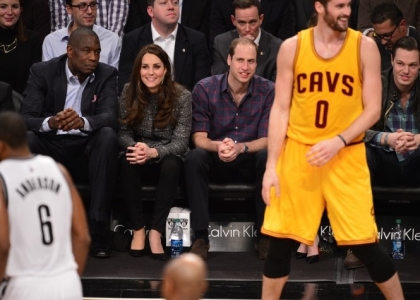 Nba: William e Kate per Nets-Cavs. Foto e video