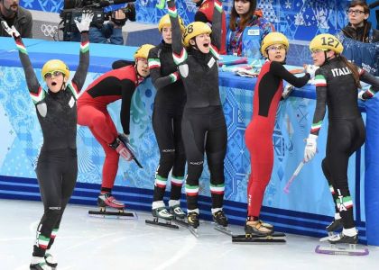 Sochi 2014: Fontana e la staffetta di bronzo, storia di una medaglia in una foto