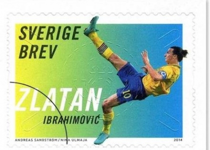 Svezia, la rovesciata di Ibrahimovic diventa francobollo