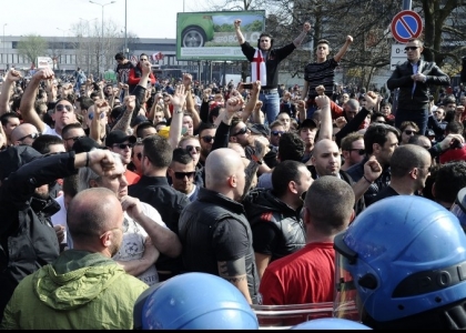 Gli ultras del Milan i più violenti