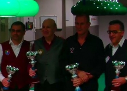 Biliardo, Seconda categoria Lombardia: la premiazione di Desio. Video