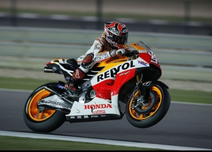 MotoGP, Qatar: Marquez in pole, Rossi decimo