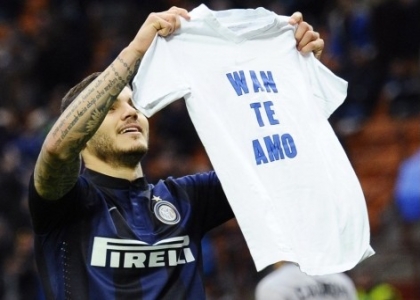 Inter: Icardi, gol per Wanda Nara